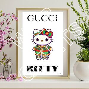 GUCCI KITTY 11X17 ART PRINT